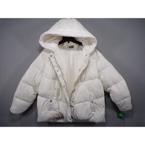 32 Degrees Heat White Hooded Puffer Jacket Women’s XL Insulated Winter Coat